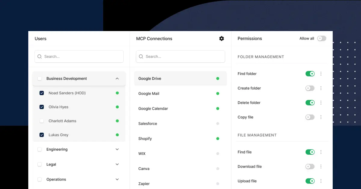 MCP access and permissions
